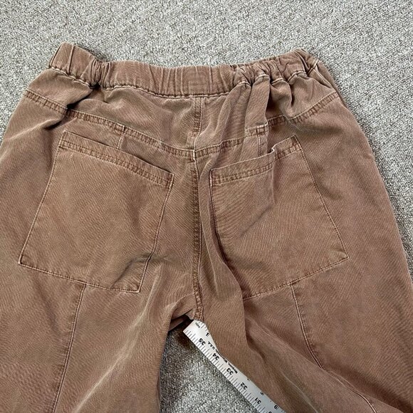 Forever 21 Brown Duck Canvas Cargo Utility Straight Leg Work Pants Womens Medium - Picture 5 of 5